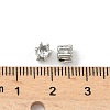 Brass Micro Pave Cubic Zirconia Beads KK-D386-09P-03-3