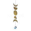 Moon Phase Theme Crystal Glass Sun Catcher Pendant LS-PW-WG27FA6-01-1