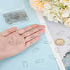 100Pcs 304 Stainless Steel Hoop Earrings Findings Kidney Ear Wires STAS-LP0001-95-3