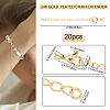 20 Sets Long-Lasting Plated Brass Chain Extender KK-BBC0001-06-2
