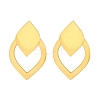 Ion Plating(IP) 304 Stainless Steel Teardrop Stud Earrings EJEW-C118-01A-1