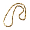 201 Stainless Steel Box Chain Necklaces for Men LS-STAS-V011-01A-G-1-4