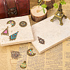 20Pcs 10 Style Tibetan Style Alloy Enamel Chandelier Components Links FIND-TA0001-83-6