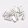 Tibetan Style Alloy Rectangle with Word Dream Pendants TIBEP-Q043-065-RS-1