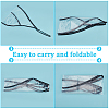 10Pcs 2 Colors Plastic Black and White Rain Bonnets AJEW-CP0007-88-5
