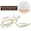 6Pcs Brass Peanut Enhancer Clasps KK-CA0002-01G-2