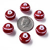 Opaque Striped Acrylic Beads MACR-S373-27B-01-4