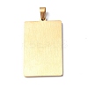 201 Stainless Steel Pendant STAS-B033-01G-21-2