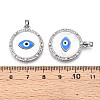 Brass Micro Pave Cubic Zirconia Pendants KK-N258-05P-3