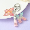 Transparent Epoxy Resin Keychains KEYC-YW00002-7