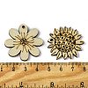 100 Pcs Wood Pendants WOOD-G020-10-3
