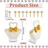 DIY PU Imitation Leather Heart Flower Purse Making Sets PURS-WH20005-04B-2