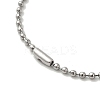 Cross Religion Tag 201 Stainless Steel Pendant Necklace with Iron Box Chains LS-NJEW-D048-05GP-4