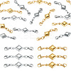 16Pcs 2 Style 304 Stainless Steel Lobster Claw Clasps PALLOY-TAC0264-1
