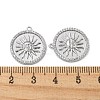 Brass Micro Pave Cubic Zirconia Pendants KK-H460-09P-3