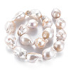 Natural Baroque Pearl Keshi Pearl Beads Strands PEAR-S019-04B-3
