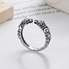Dragon 925 Sterling Silver Adjustable Cuff Rings FS-WGB89B1-01-1