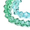 Gradient Color Baking Paint Glass Bead Strands DGLA-A039-T2mm-A018-3