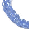 Opaque Solid Color Electroplate Glass Beads Strands X-EGLA-N013-J6mm-B06-3