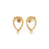 Ion Plating(IP) 304 Stainless Steel Stud Earring Findings STAS-N097-235LG-1