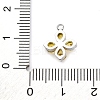 304 Stainless Steel Micro Pave Cubic Zirconia Pendants STAS-U042-06P-04-3