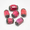 Natural Fire Crackle Agate Beads G-Q982-D04-1