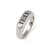 304 Stainless Steel Plain Band Finger Rings RJEW-P152-01P-4