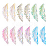 60Pcs 6 Colors Transparent Acrylic Pendants TACR-TA0001-29-1