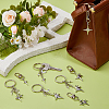 8Pcs Alloy Pendant Decoration and Keychains HJEW-DC00064-5