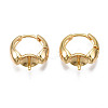 Brass Hoop Earring Findings KK-N233-139-2