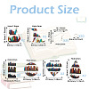 DIY Bookshelf Acrylic Dangle Earring Making Kit DIY-TA0009-66-3