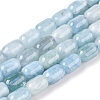 Natural Aquamarine Beads Strands G-G980-35-1