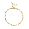 Brass Cable Chain Bracelet for Women BJEW-A065-10G-4