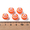 Opaque Striped Acrylic Beads MACR-S373-27A-04-4