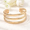 Boho 304 Stainless Steel 3-Line Cuff Bangles SA-CBA1E89-01A-G-2