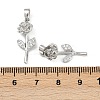 Brass Micro Pave Cubic Zirconia Pendants KK-F908-22P-3