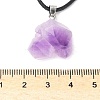 Natural Amethyst Pendant Necklaces X-NJEW-E146-01-4
