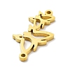 304 Stainless Steel Connector Charms STAS-D036-03B-G-2
