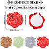 80Pcs 4 Colors Tree of Life Adhesive Wax Seal Stickers DIY-CP0010-19-2