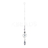 AB Color Plated Crystal Bullet Big Pendant Decorations HJEW-G019-03A-1