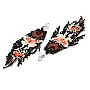 Bohemia Woven Glass Seed Bead Dangle Earrings EJEW-A046-02B-2