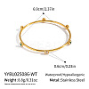 Chic 304 Stainless Steel Pave Cubic Zirconia Bangles for Women LS-HT2221-2-2