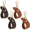 4Pcs 2 Colors Imitation Leather Hat Clips FIND-GF0008-14D-6