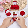 Square Velvet Badge Display Boxes CON-WH0095-172B-3