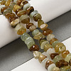Natural Xiuyan Jade Beads Strands G-B078-G04-01-2