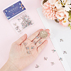 42Pcs 7 Colors Alloy Glass Cabochons MRMJ-SC0001-18-3