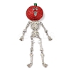 Halloween Skull with Pumpkin Enamel Pins JEWB-B027-02-2
