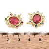 Brass Cubic Zirconia Pendants KK-G419-04G-03-3