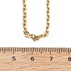 3MM 304 Stainless Steel Cable Chain Necklaces NJEW-T016-09G-5