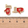 Brass Micro Pave Cubic Zirconia Pendants KK-D420-01G-01-3